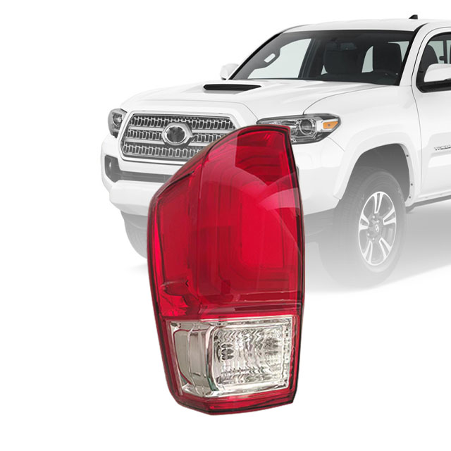 Red Cover Chrome Taillight Rear Lamp Tail Lamp for Toyota Tacoma 2016