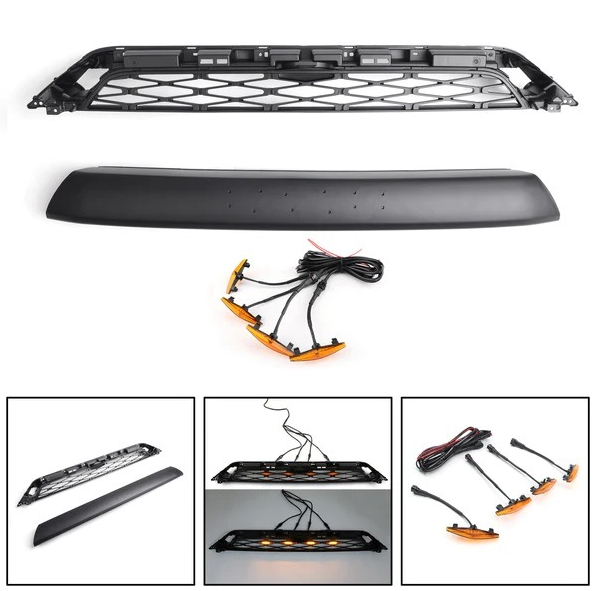 Car Accessories 4runner Trd PRO Grille with Four Lamps Fit For Toyota 4runner 2014-2020